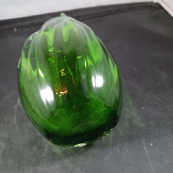 Vintage Swung Glass Vase Murano Style - Picture 5 of 9